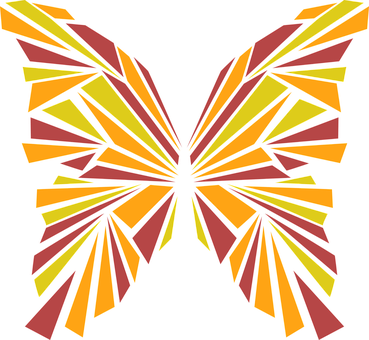 Abstract Butterfly Artwork PNG