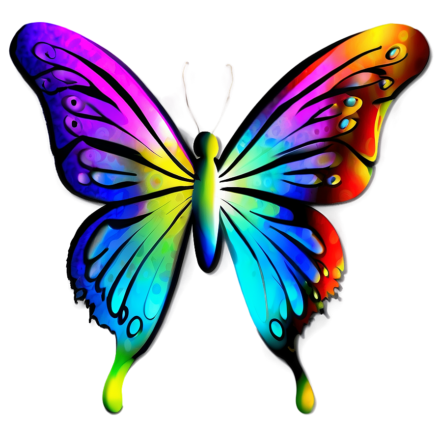 Abstract Butterfly Concept Png 04292024 PNG