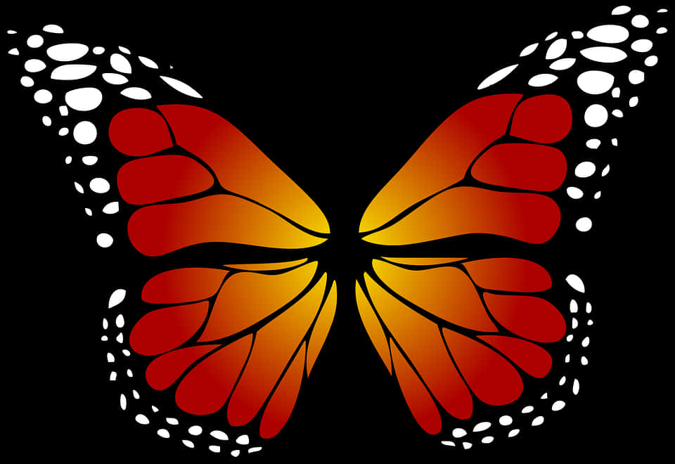 Abstract Butterfly Silhouette Transparent Background PNG