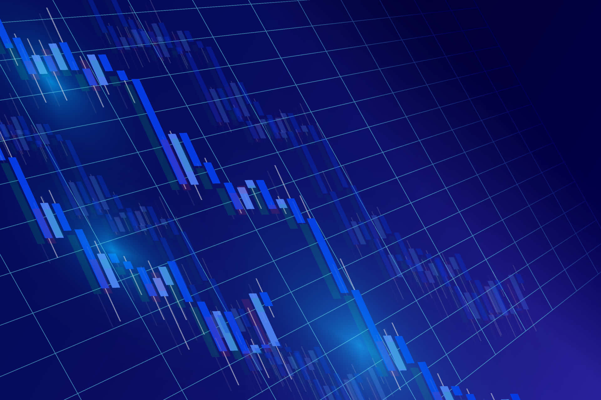 Abstract Candlestick Chart Stock Market Wallpaper