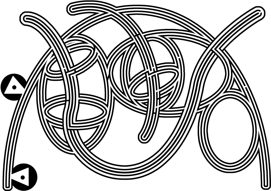 Abstract Celtic Knotwork Design PNG