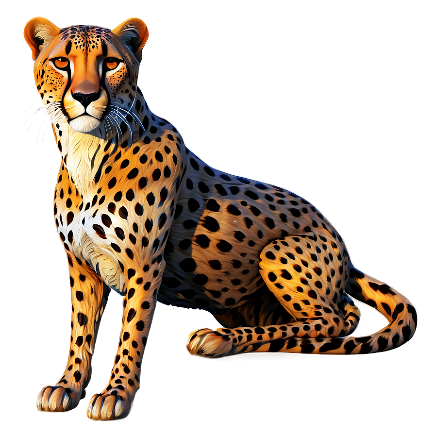 Abstract Cheetah Art Png Fiq82 PNG