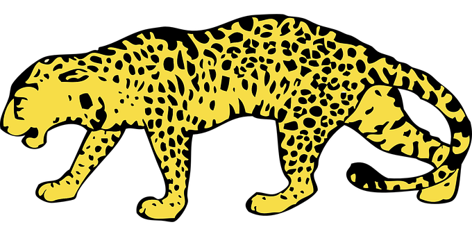 Abstract Cheetah Silhouette Art PNG