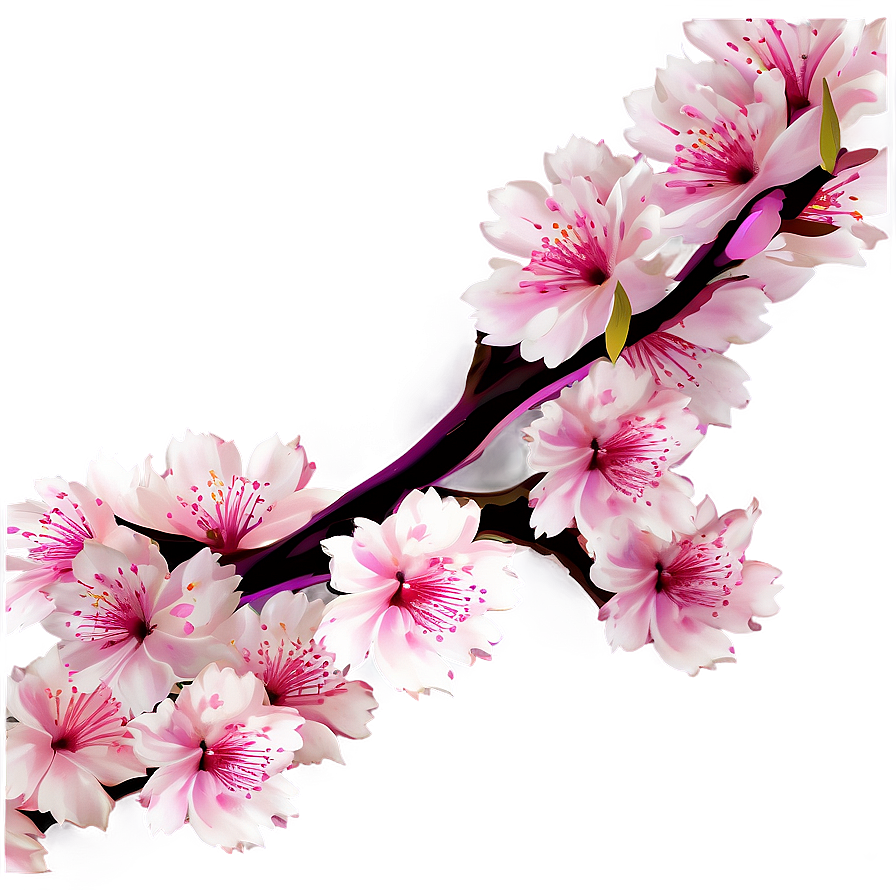 Abstract Cherry Blossom Background Png 1 PNG