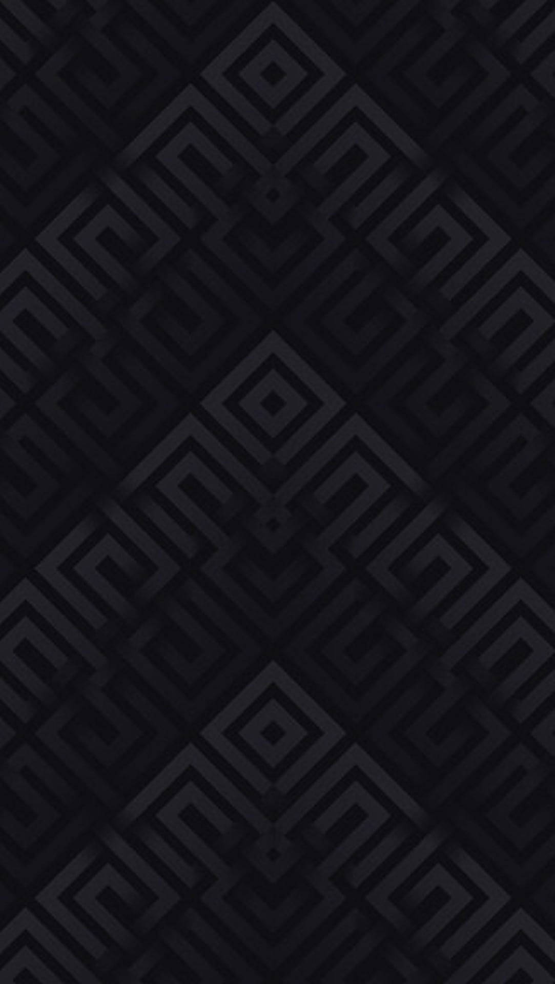 Abstract Chevron Sayagata Black Pattern Wallpaper