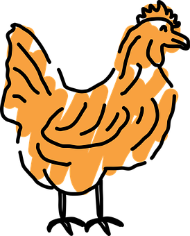 Abstract Chicken Artwork PNG