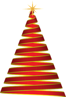 Abstract Christmas Tree Design PNG