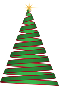 Abstract Christmas Tree Graphic PNG