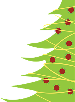 Abstract Christmas Tree Graphic PNG