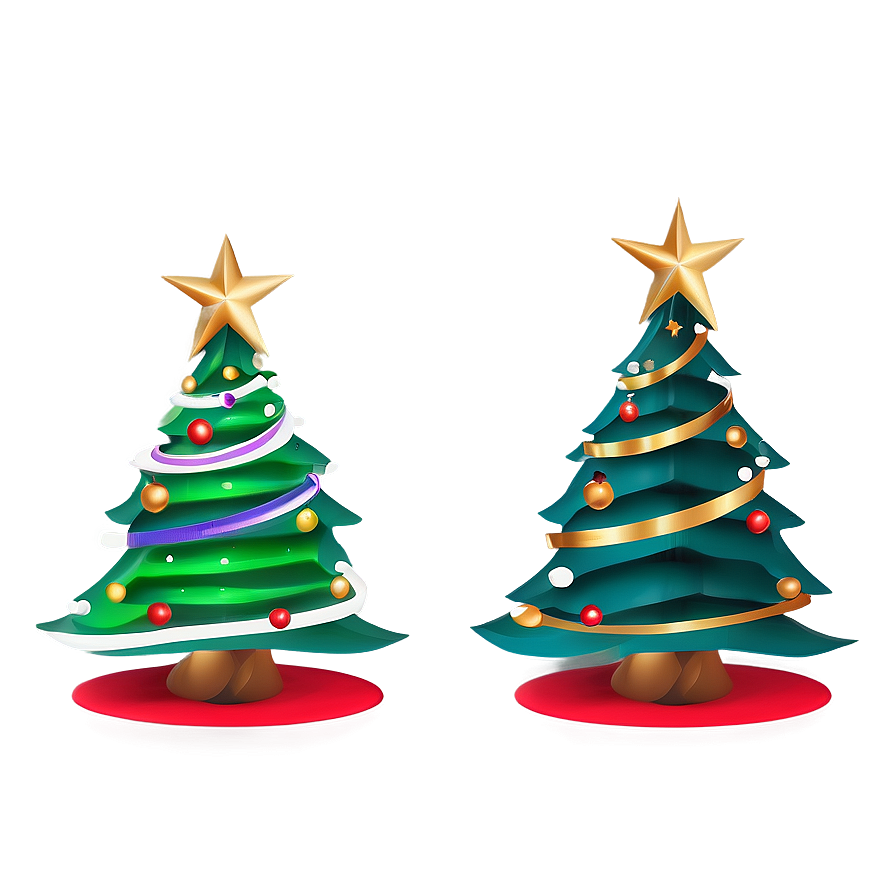 Abstract Christmas Tree Outline Png 44 PNG