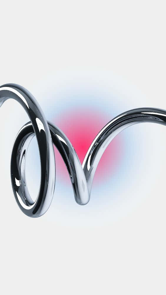 Abstract Chrome Coils3 D Art Wallpaper