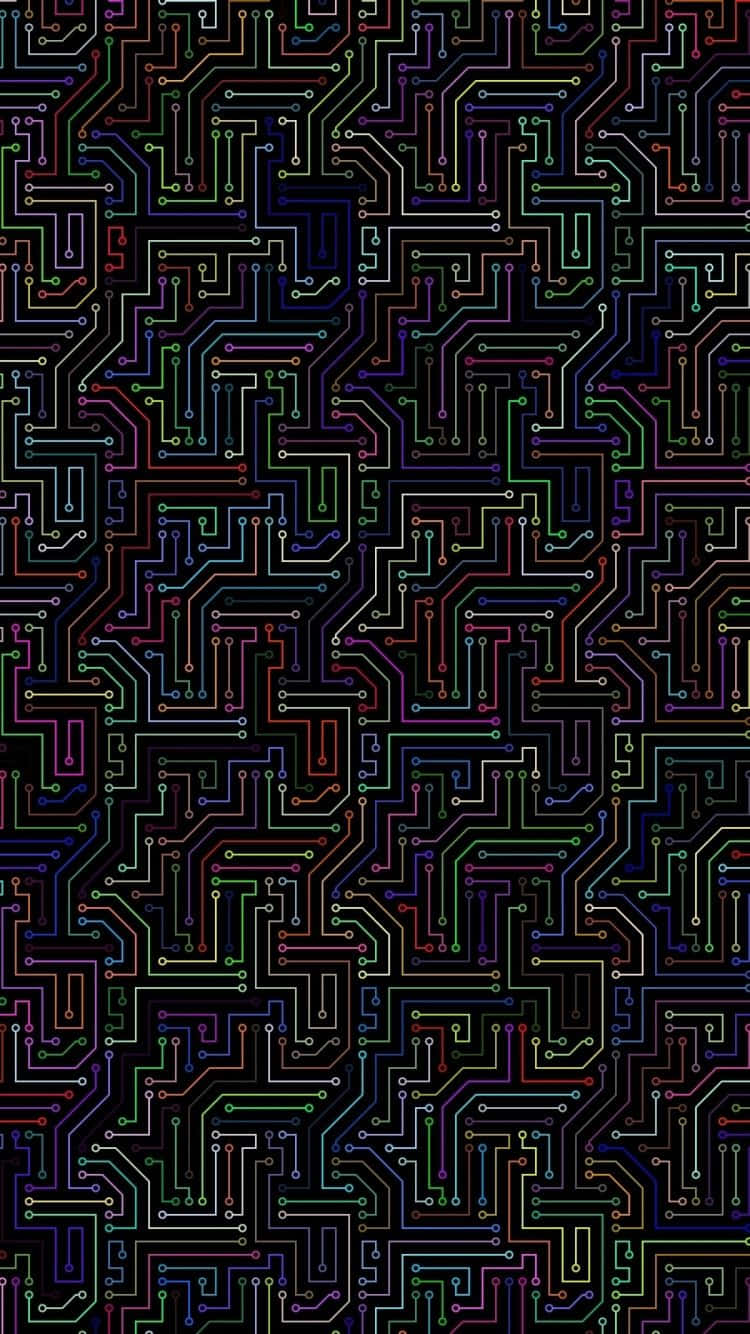 Abstract Circuitry Pattern Wallpaper