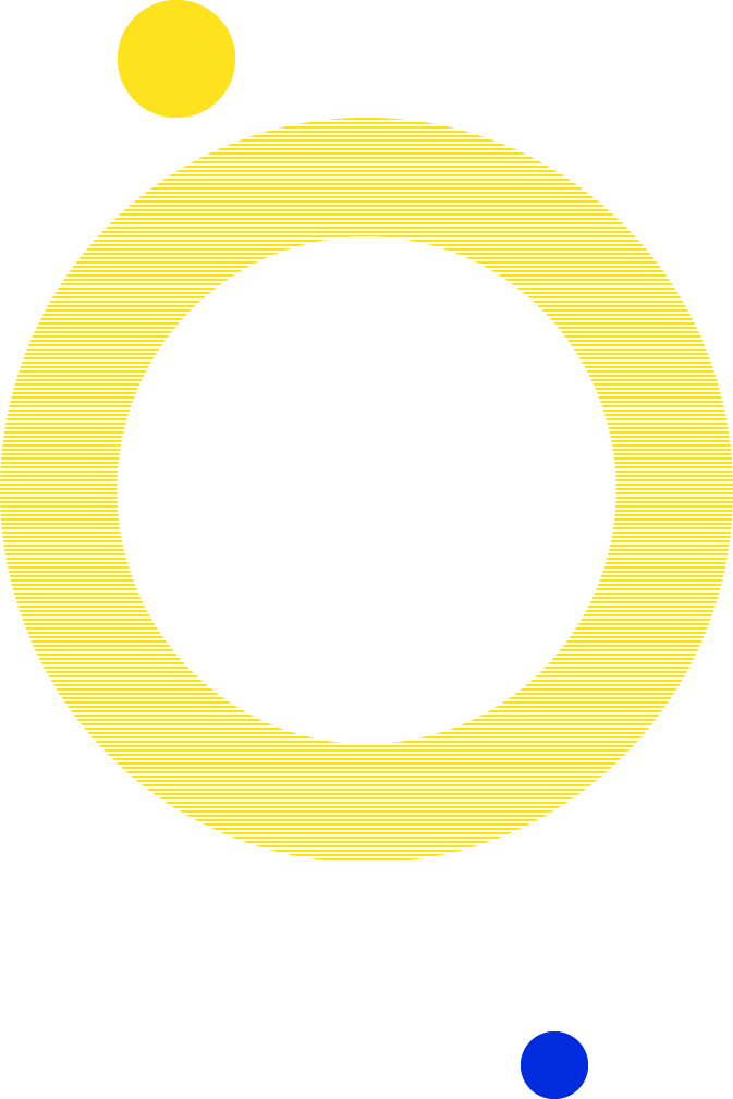 Abstract Circular Design_ Yellow Blue PNG