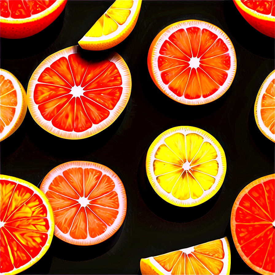 Abstract Citrus Pattern Png Mcm15 PNG