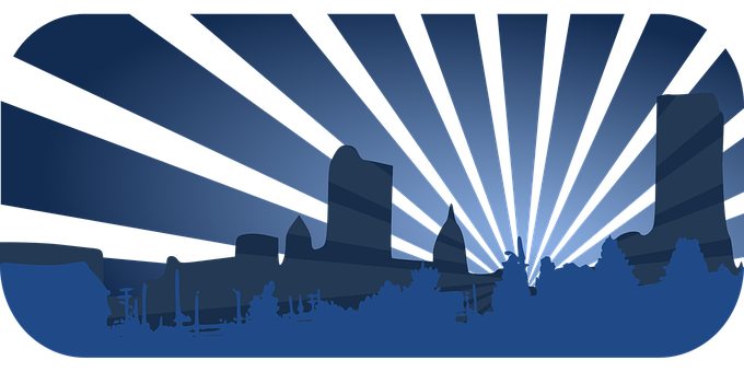 Abstract Cityscape Silhouette PNG