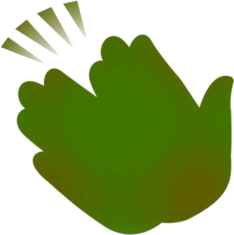 Abstract Clapping Hand Icon PNG