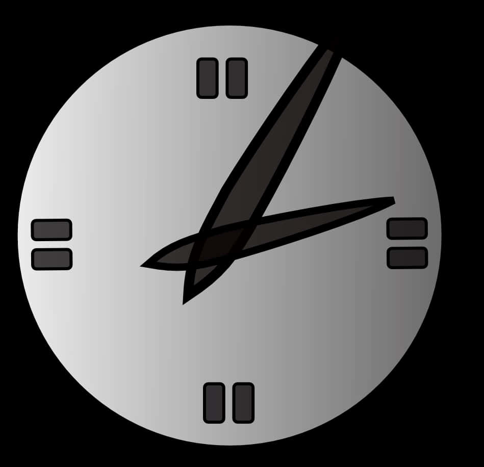 Abstract Clock Face Design PNG