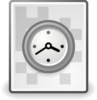 Abstract Clock Icon PNG