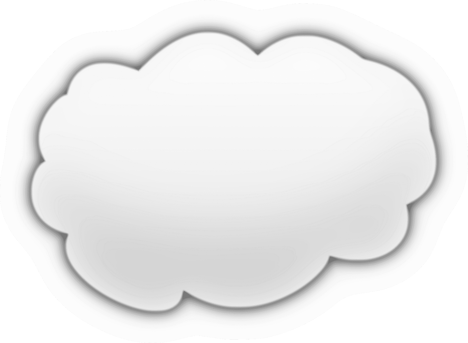 Abstract Cloud Shape Transparent Background PNG