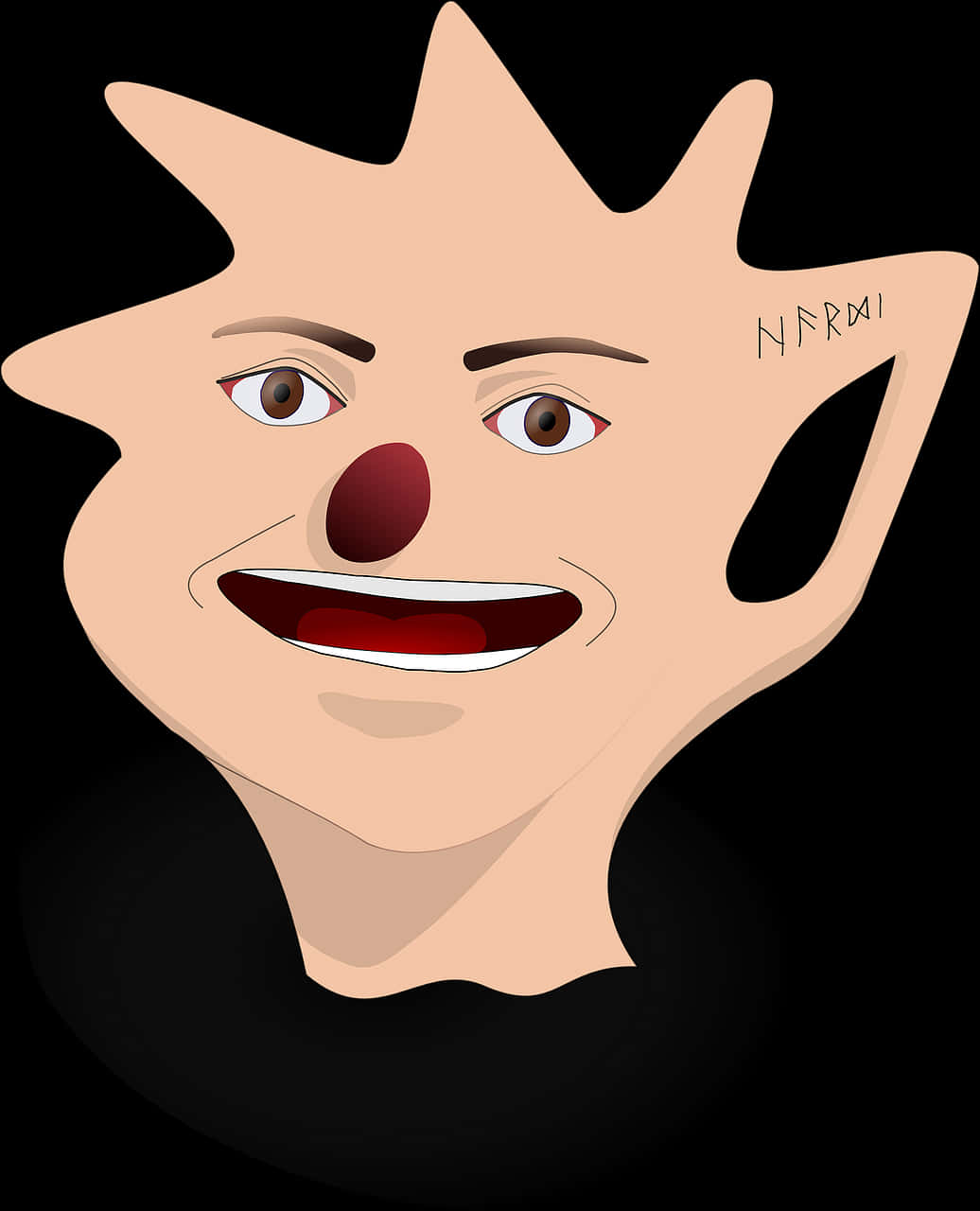 Abstract Clown Face Art.jpg PNG