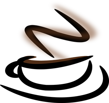 Abstract Coffee Aroma Swirls PNG