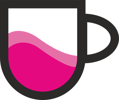 Abstract Coffee Cup Graphic PNG
