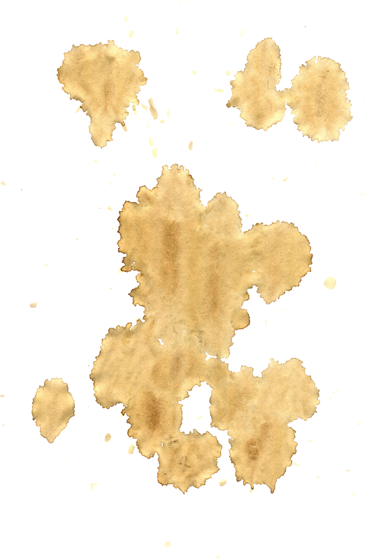 Abstract Coffee Stain Splatter PNG