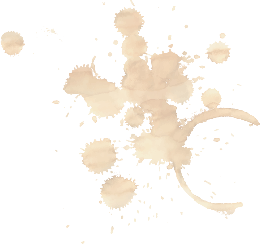 Abstract Coffee Stain Splatter PNG