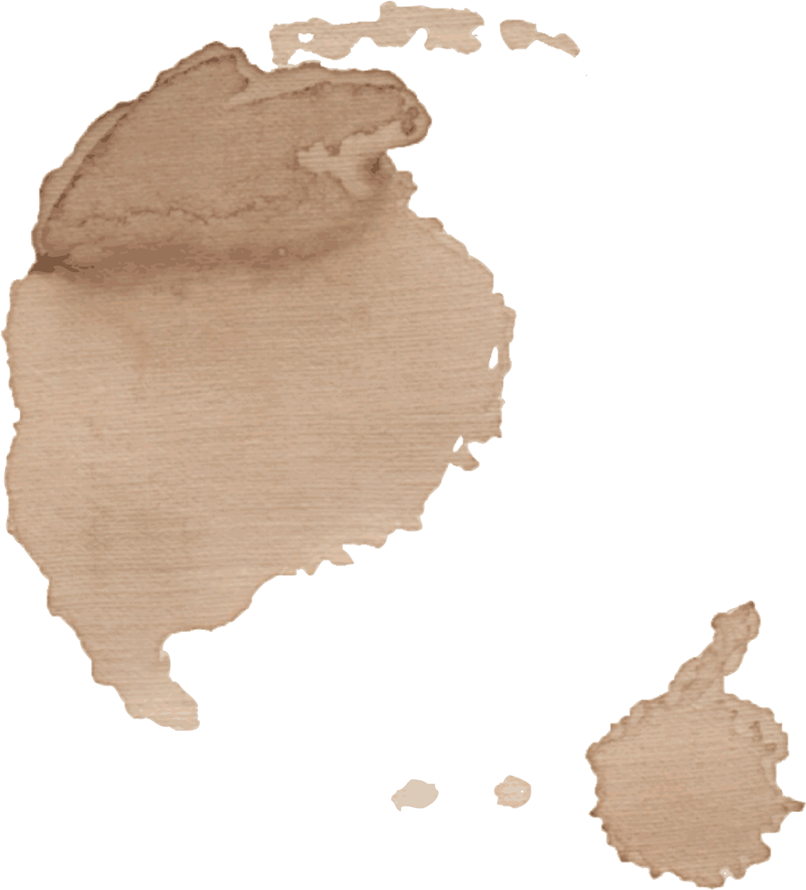 Abstract Coffee Stain Texture PNG