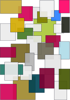 Abstract Color Blocks Wallpaper PNG