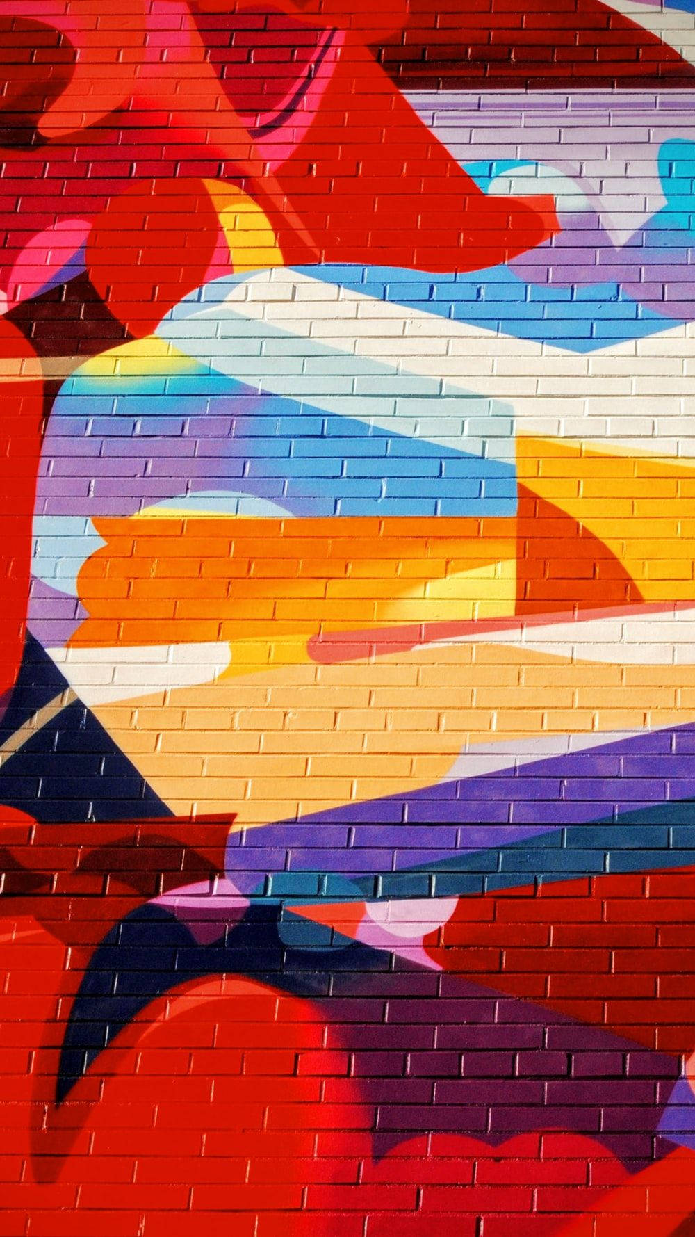 Abstract Color Bricks Wallpaper