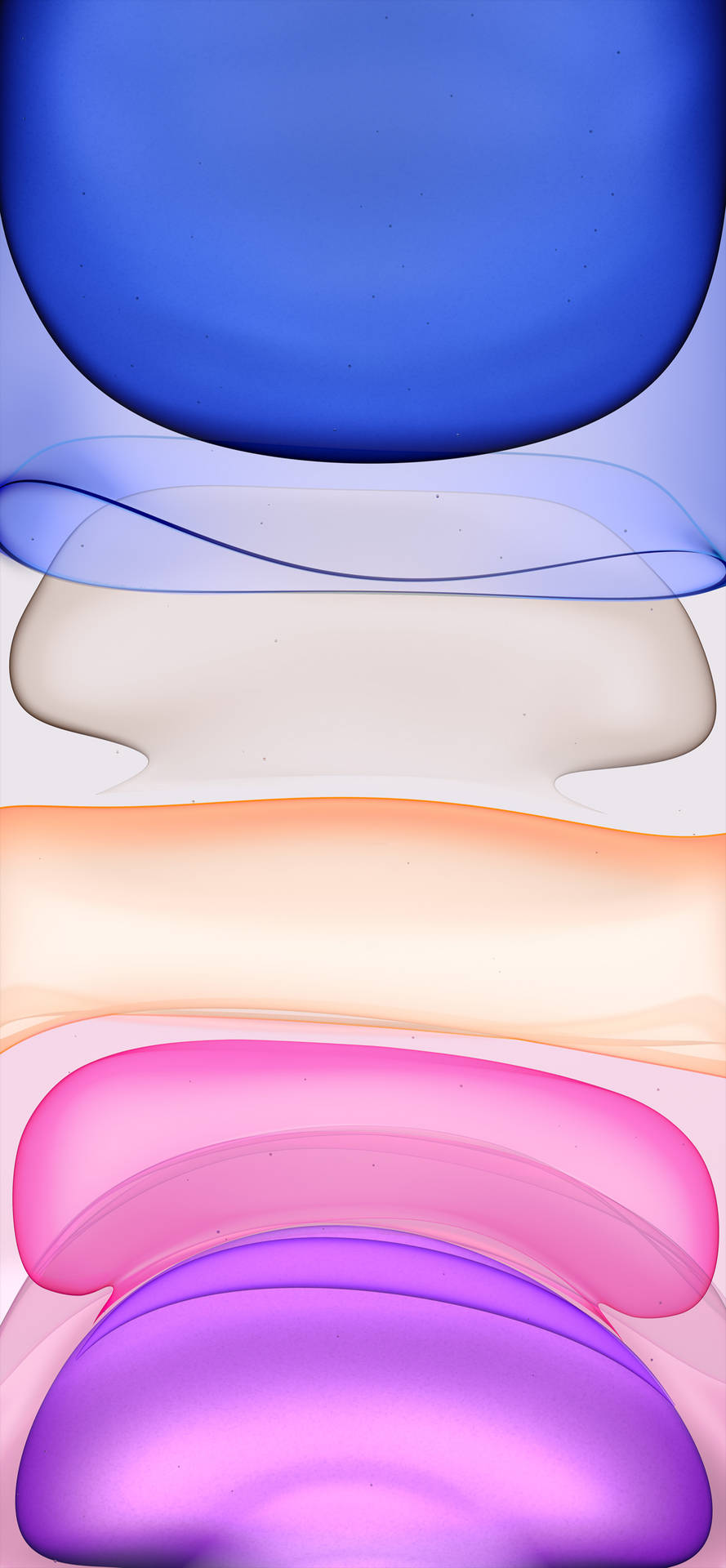 Brightly colored abstract pile of shapes for iPhone 11 Wallpaper