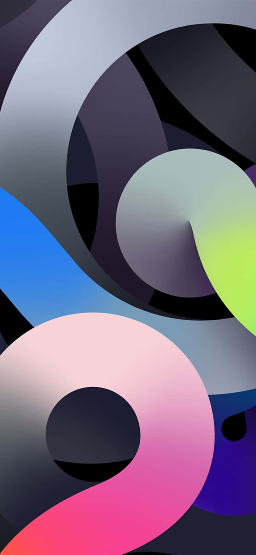 Abstract Colorful Circlesi Phone Wallpaper Wallpaper