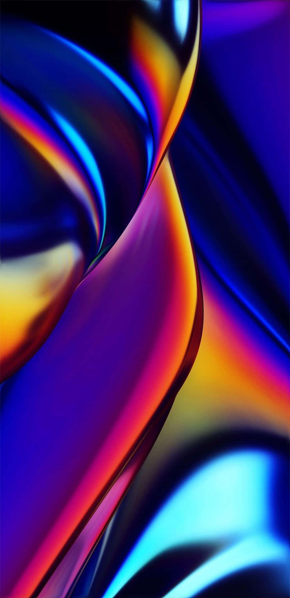 Abstract Colorful Curves Wallpaper