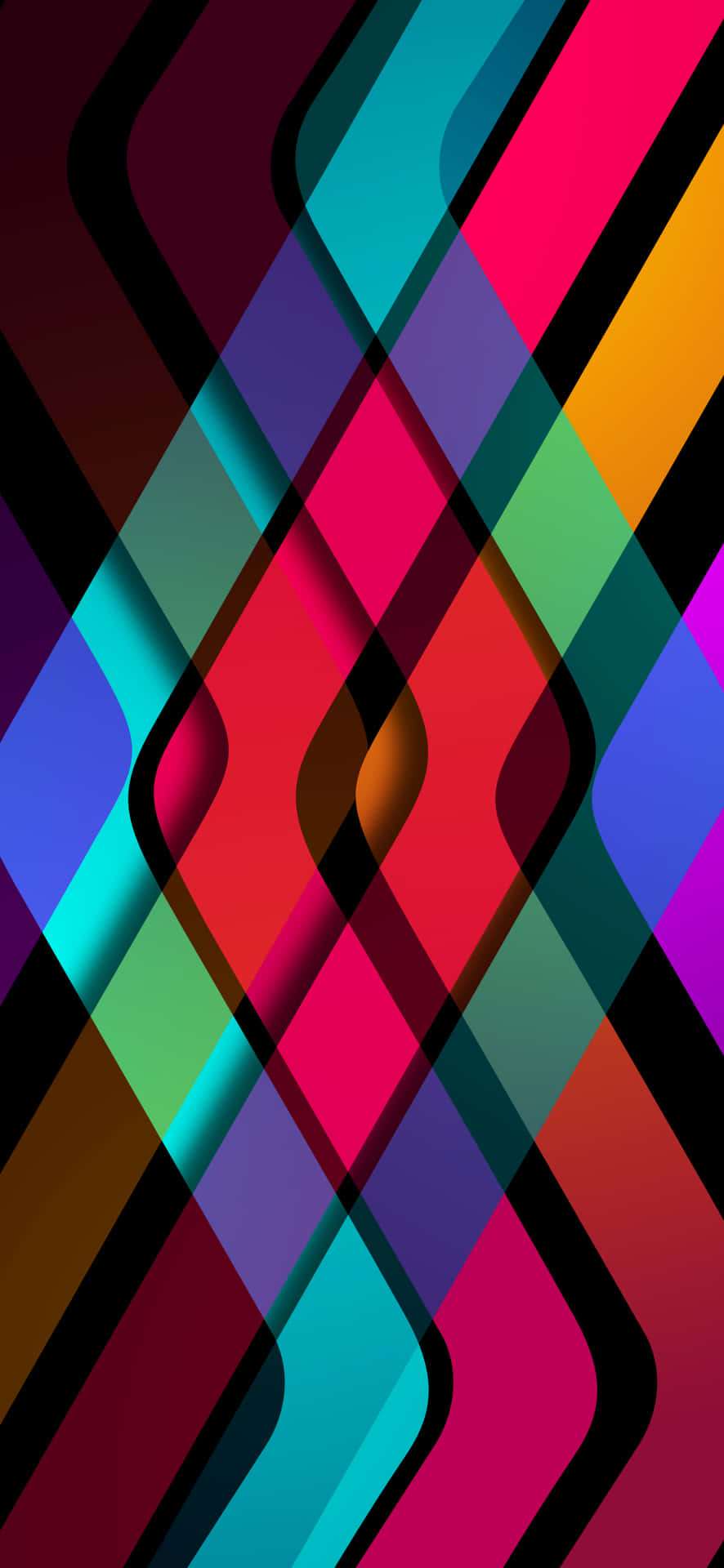 Abstract Colorful Geometric Pattern Wallpaper