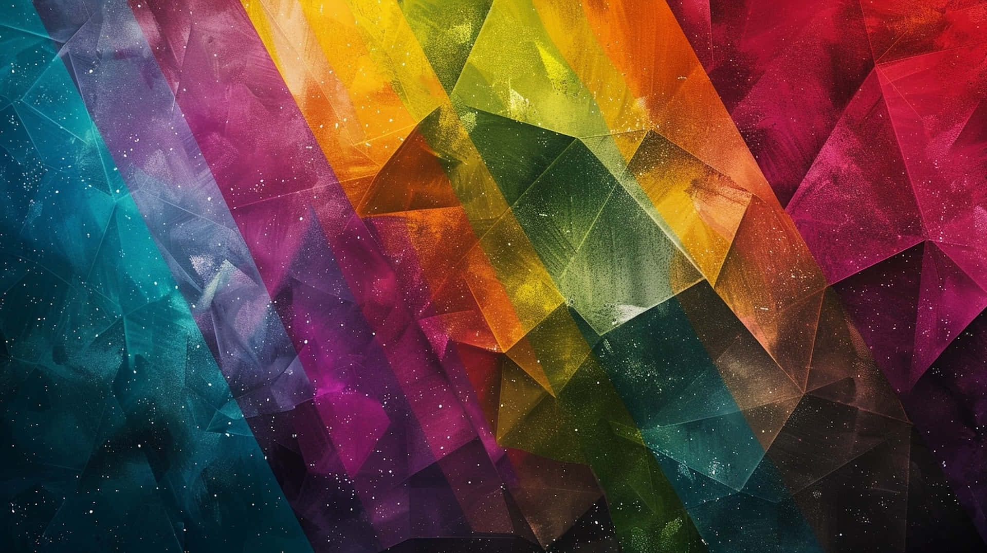 Abstract Colorful Geometric Rainbow Background Wallpaper