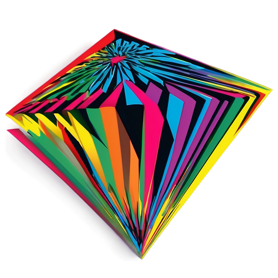 Abstract Colorful Geometric Shape PNG