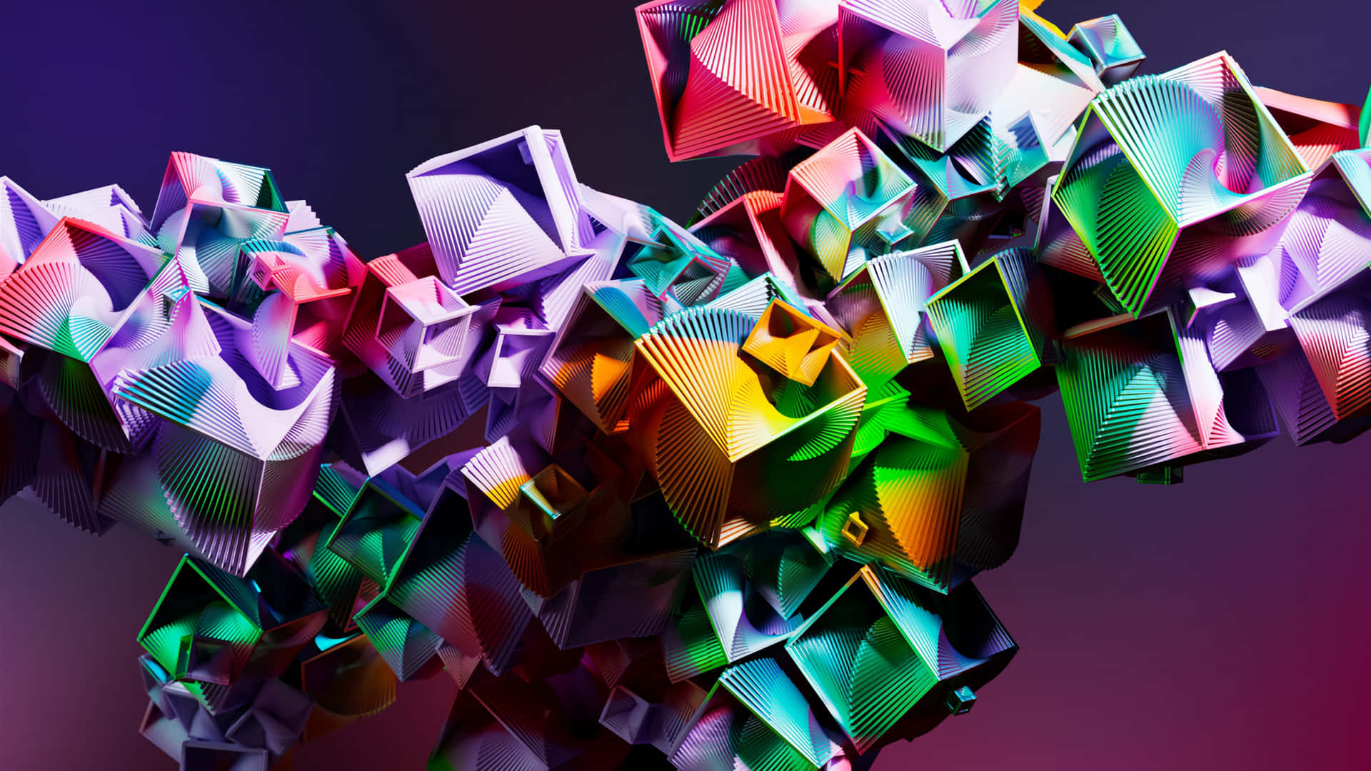 Abstract Colorful Geometric Shapes Wallpaper