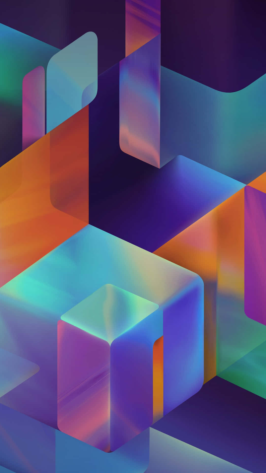 Abstract Colorful Geometric Shapes Wallpaper Wallpaper