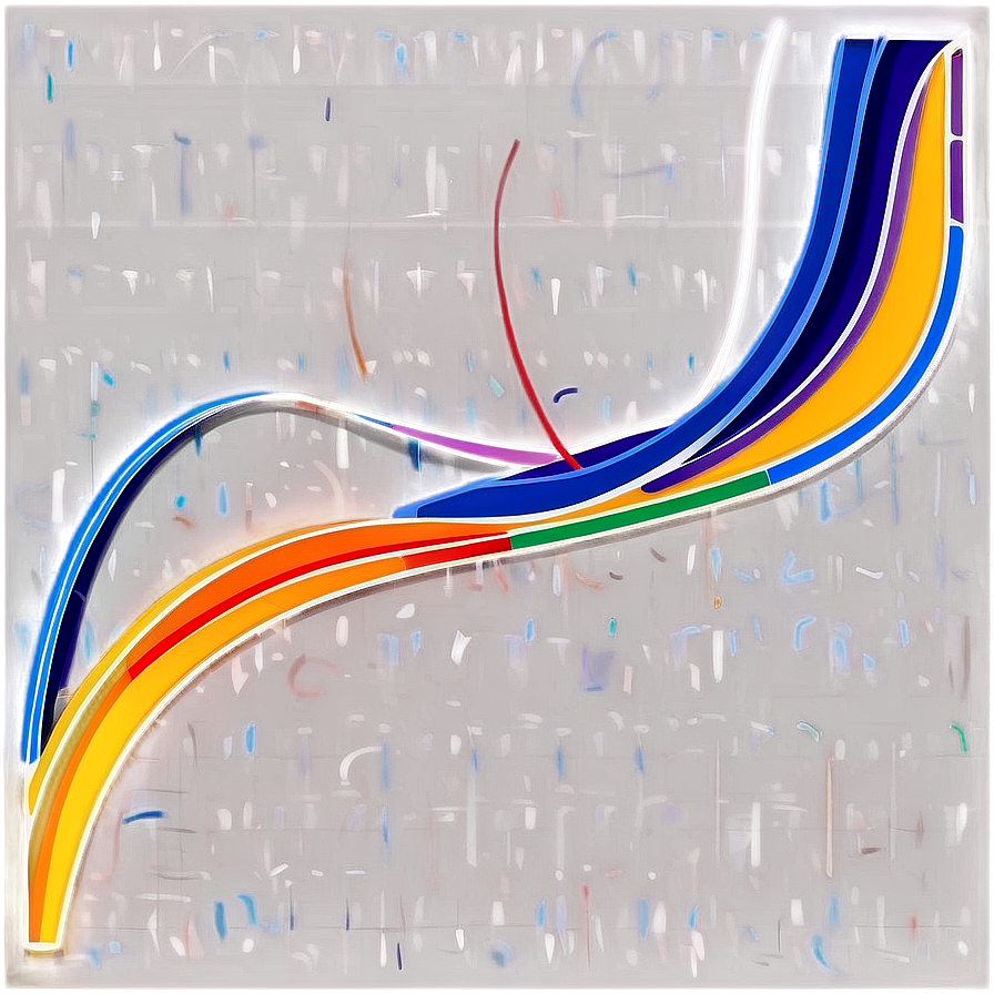 Abstract Colorful Light Streaks PNG