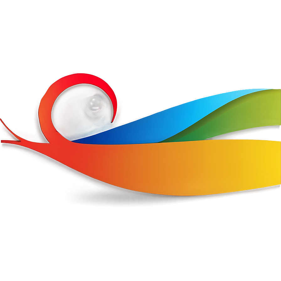 Abstract Colorful Line Art PNG