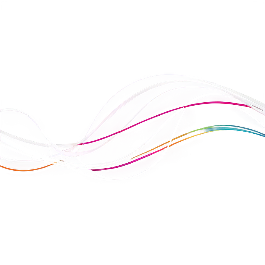 Abstract Colorful Line Art PNG