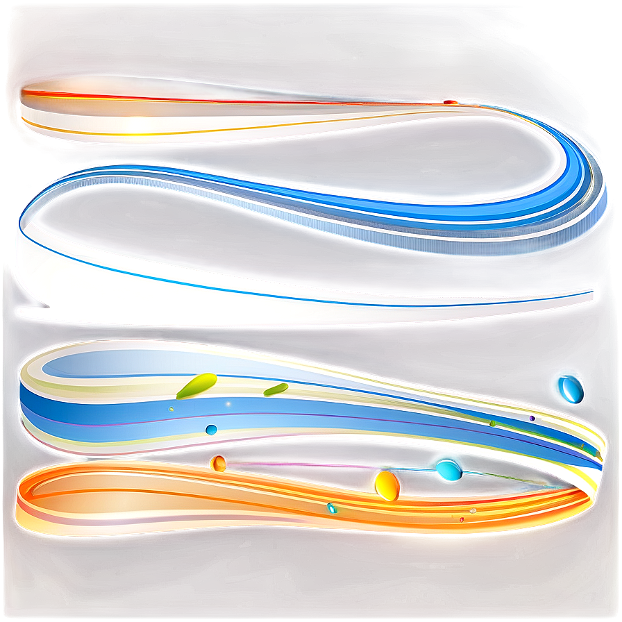 Abstract Colorful Line Art PNG