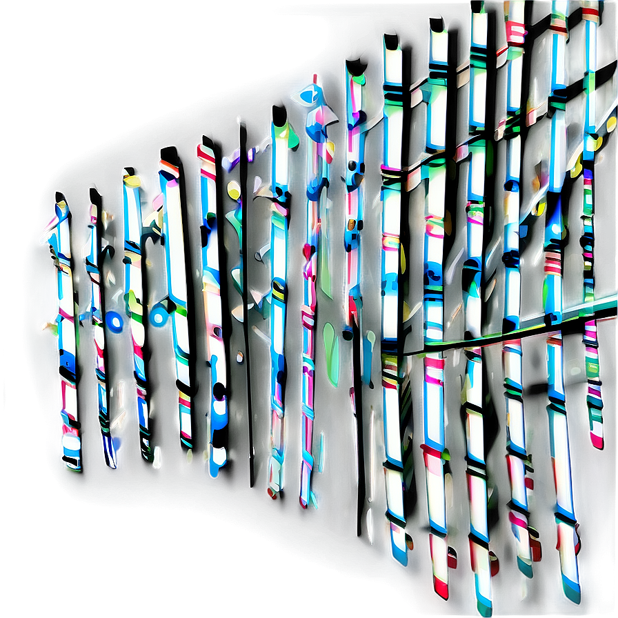 Abstract Colorful Line Patterns PNG