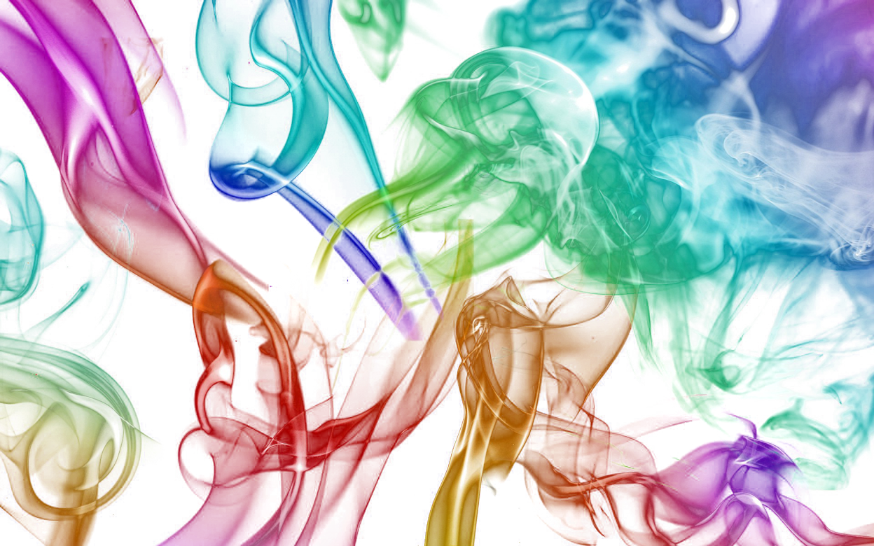 Abstract Colorful Smoke Art PNG