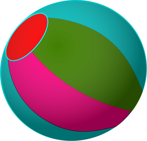 Abstract Colorful Sphere Graphic PNG