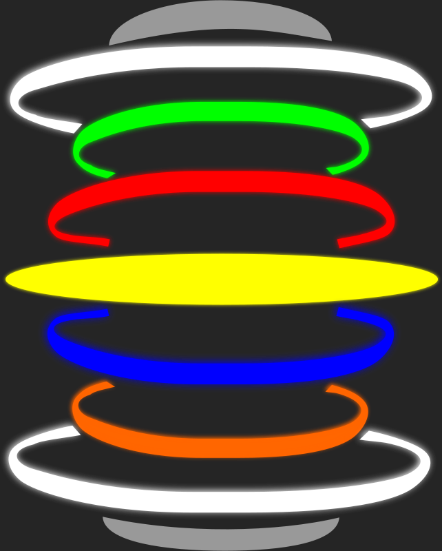 Abstract Colorful Spiral Lights PNG