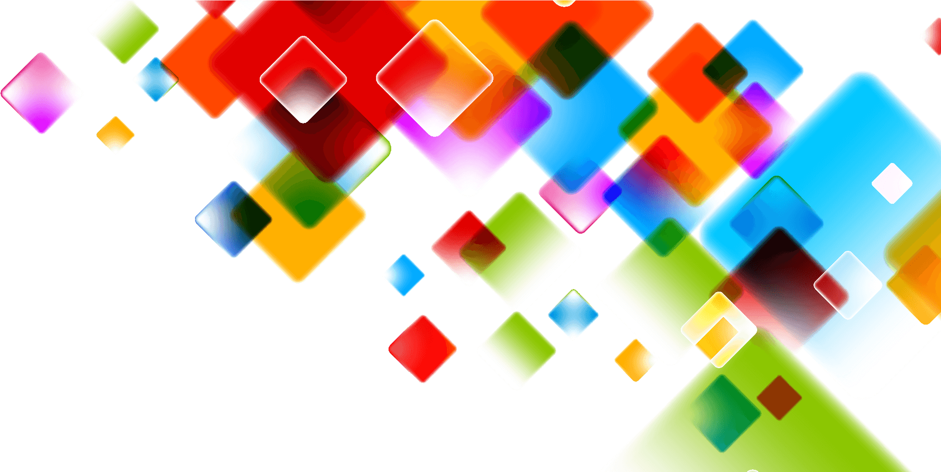 Abstract Colorful Squares Background PNG