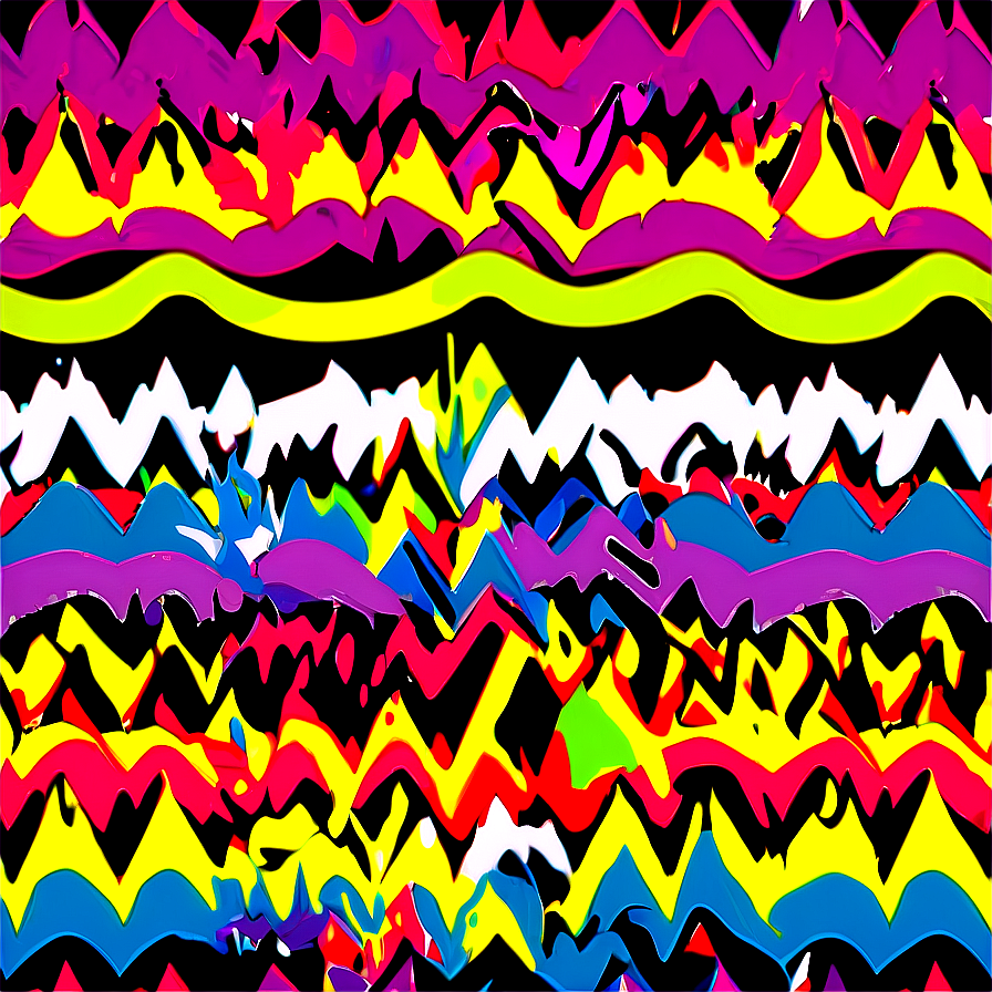 Abstract Colorful Wave Patterns PNG