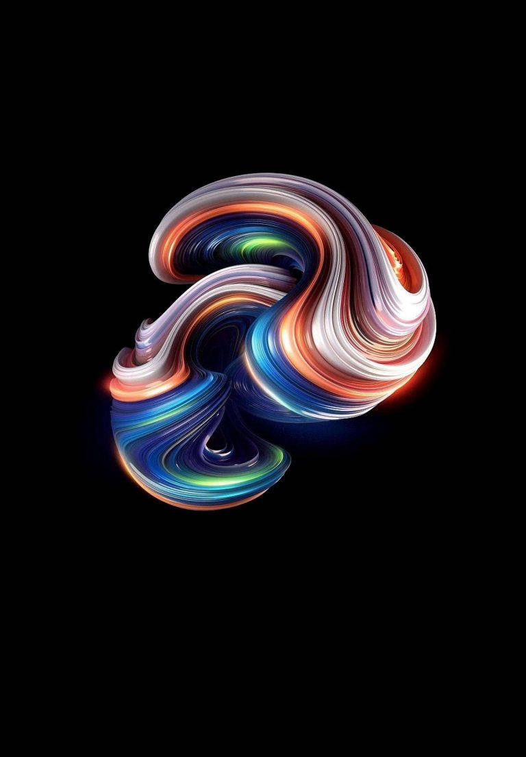 Abstract Colorful Waves Ipad 2021 Wallpaper